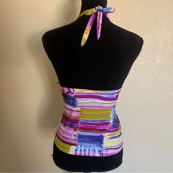 Cache Multicolor Halter Neck Camisole - Picture 2 of 2